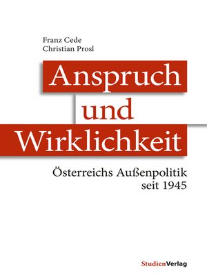 cover image of Anspruch und Wirklichkeit